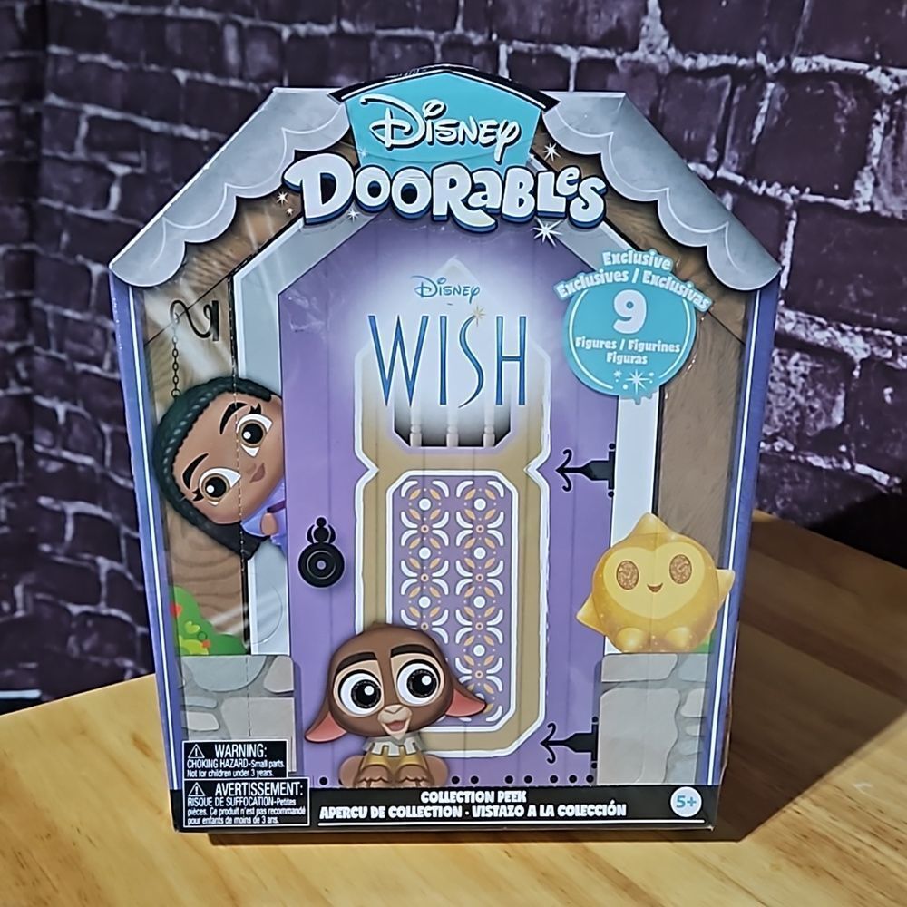 Disney Doorables Wish Exclusive 9 piece set  New in Packaging